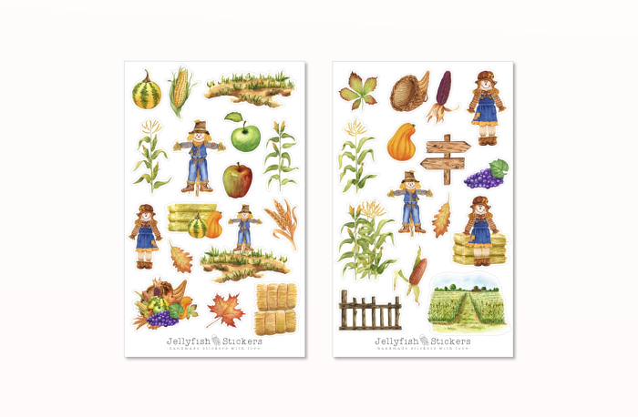 Herbst Sticker Set